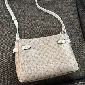 Nine West Light Gray Patterned Crossbody Bag